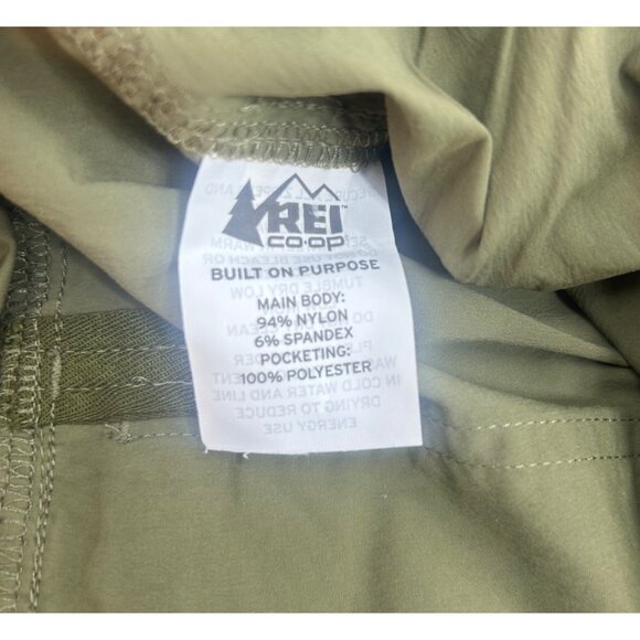 REI Co-Op Mens Convertible Cargo Pants 40 X 32 Olive Green Nylon Blend - Picture 6 of 8